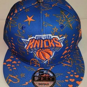 Graffiti Head Series New York Knicks Snapback Hat NEW New Era Adult NBA
